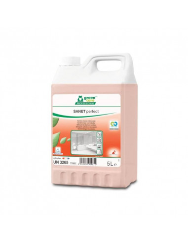 Greencare SANET detergente e disincrostante sanitario perfettamente sostenibile, 5L, 1pz