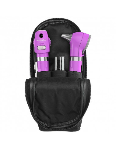Set diagnostico Welch Allyn Pocket Plus LED viola con custodia morbida