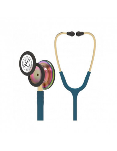 Стетоскоп Littmann Classic III 5807, специальная серия, насадка с радужной отделкой, Карибская голубая змея, 2nd Chance