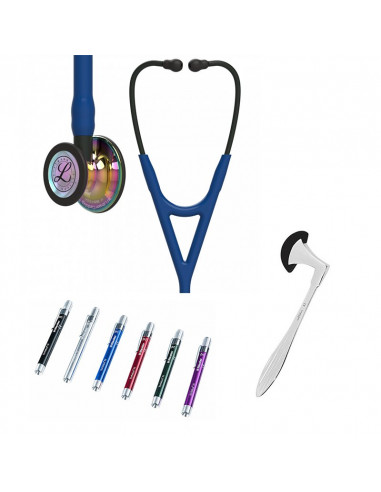 Littmann Cardiology IV Studentbox 6242 Regenboog Marine Blauw