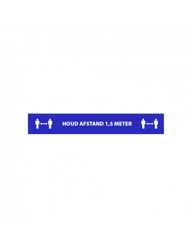 Vloersticker Houd afstand 1,5m 1000x150mm