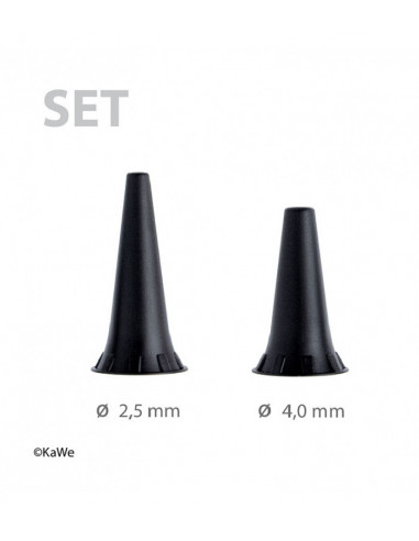 KaWe Otoscooptips Grijs 2.5mm & 4.0mm Set