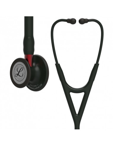 Littmann Cardiology IV Stethoscoop, borststuk met zwarte afwerking, zwarte slang, steel en headset, 6200
