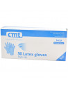 Gants Latex Haut Risque Bleu Sans Poudre 50 pièces (CMT)