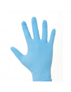 Rękawiczki nitrylowe bez pudru niebieskie 100 sztuk (CMT)