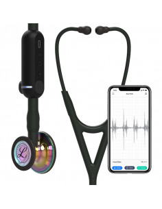 Stéthoscope numérique 3M Littmann Core 8572 arc-en-ciel noir