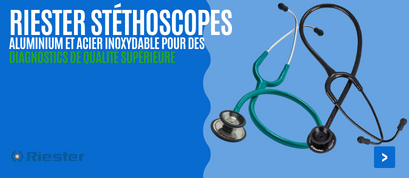 Vous souhaitez acheter un stéthoscope Riester ? Stéthoscope pour adulte, enfant et bébé. Stéthoscope professionnel de Riester pour chaque médecin et étudiant en médecine